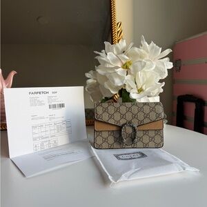 Gucci Beige and Brown Mini Bag